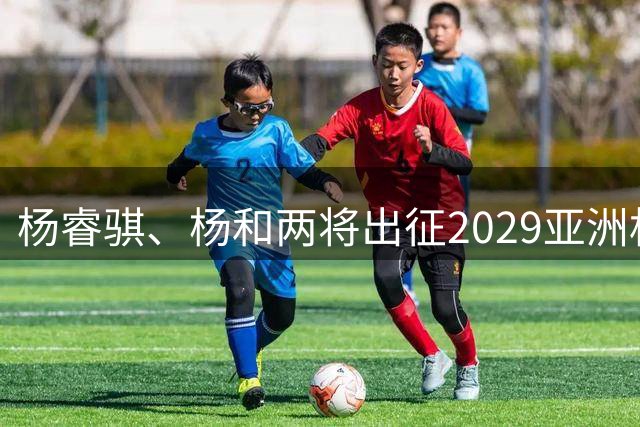 杨睿骐、杨和两将出征2029亚洲杯外围赛预赛 一起为中国香港加油